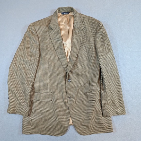 Brooks Brothers Mens Blazer Sport Coat 100% Wool Made In USA Houndstooth